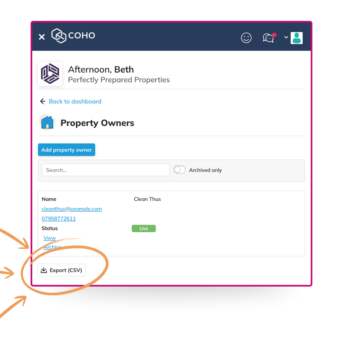 Property Owner CVS Download